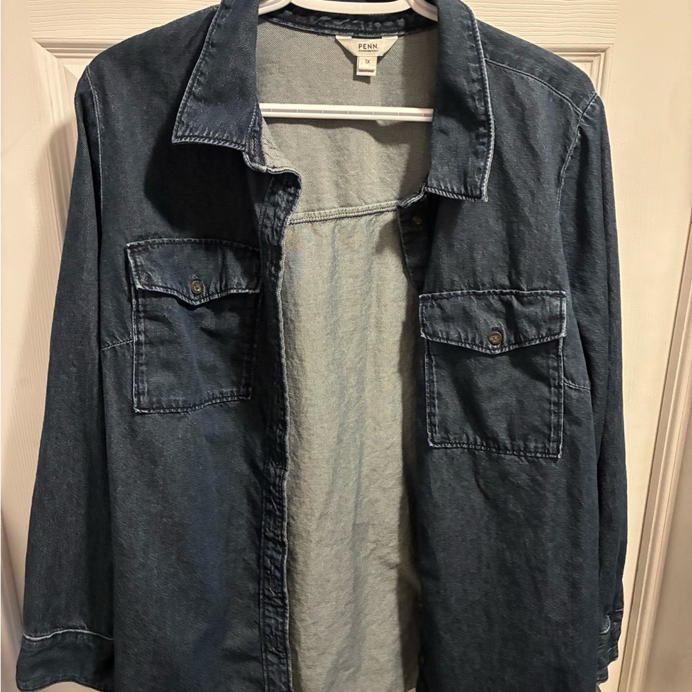 Penningtons Blue Denim Shirt Jacket